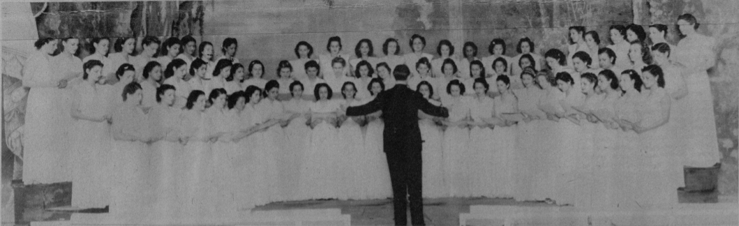 A. Serret dirige coral 1939